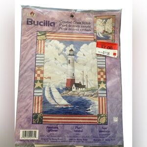 Bucilla Americana Lighthouse Counted Cross Stitch Kit by Nancy Rossi